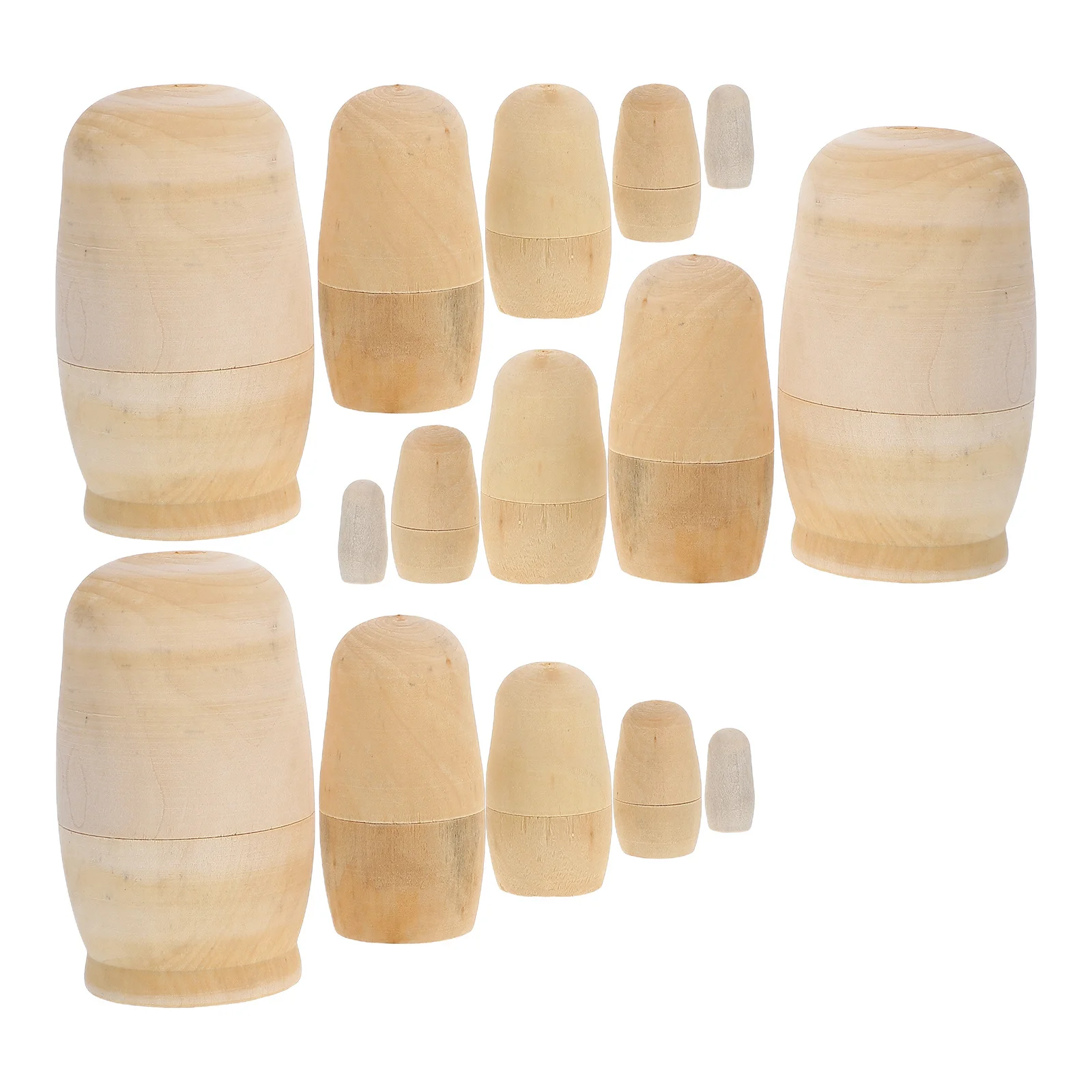 

3 комплекта, деревянная матрешка, белая основа, принадлежности для рукоделия, образовательные наборы для рисования, детские креативные украшения для граффити