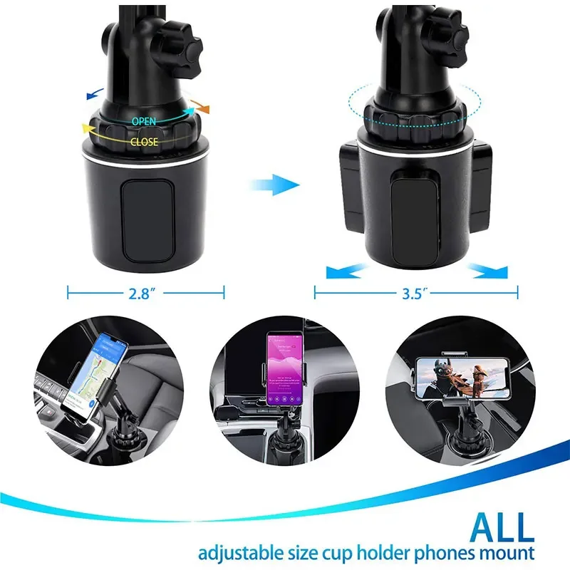 

Car Qi 15W Wireless Charger Cup Mobile Phone Holder Mount Automatic Infrared Smart Sensor Clamping Mount Universal Car