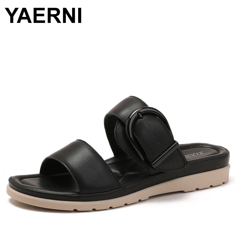 

Тапочки на танкетке, женская летняя одежда, женские нескользящие пляжные сандалии на плоской подошве с мягкой подошвой, женские модные тапочки