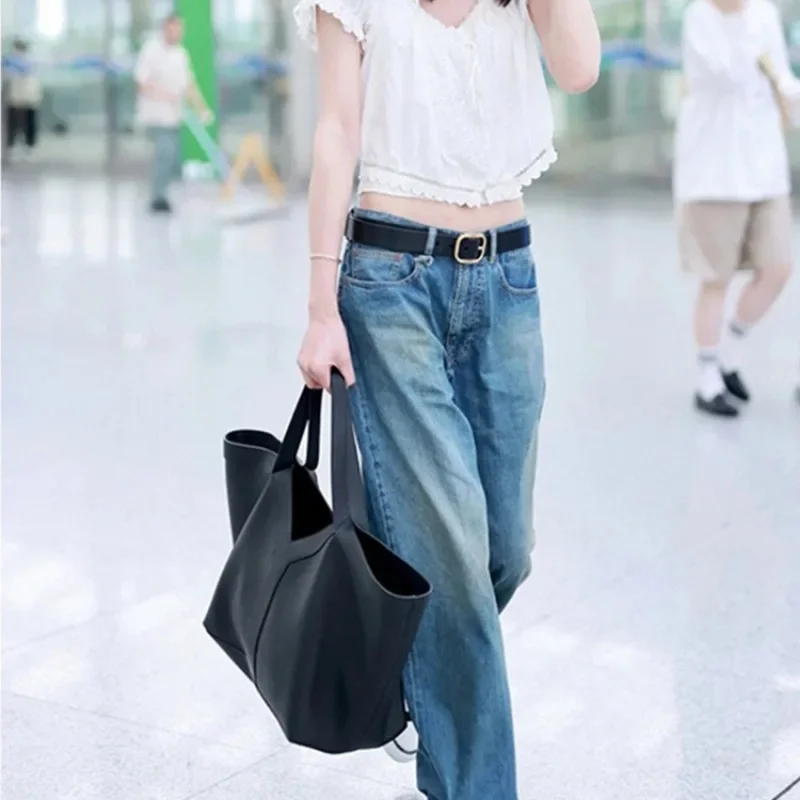 

2024New Large Capacity Women's Tote Bag Fashion Leather Shoulder Ladies Commuter Underarm Travel Storage Bag, Shopping Bag