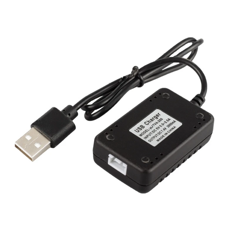 USB-кабель для зарядки аккумуляторов 7,4 В 2S LiPo с 3-контактным разъемом для радиоуправляемого автомобиля лодки Rock Crawler FPV дрона квадрокоптера USB-кабель для зарядки аккумуляторов 7,4 В 2S LiPo с 3-контактным разъемом для радиоуправляемого автомобиля лодки Rock Crawler FPV дрона квадрокоптера