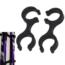 2Pcs Outdoor Hiking Poles Buckle Cane Clip Accessories Plastic Walking Stick Double Poles Connection Buckle