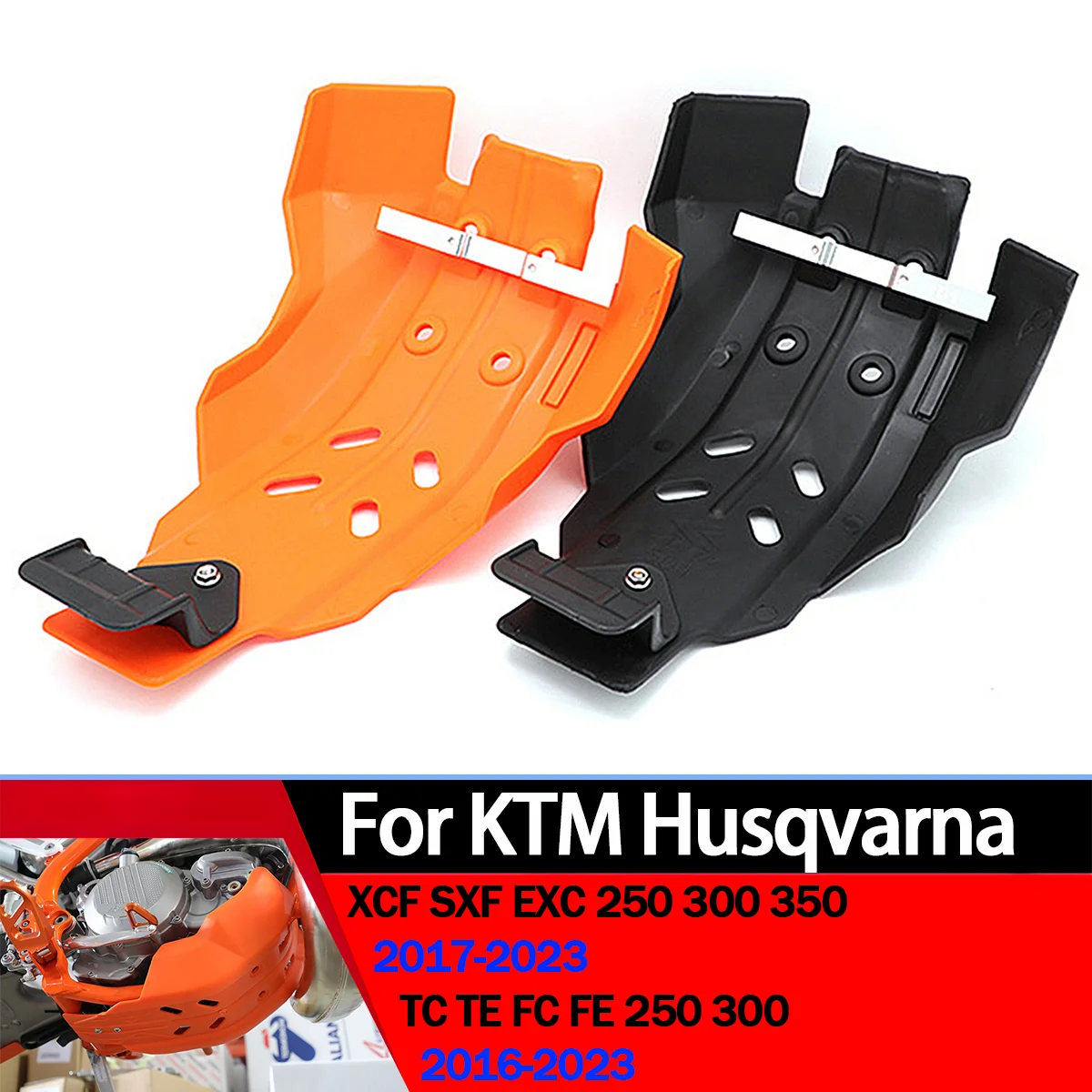 

Motorcycle Engine shield Frame Protector Cover Guard Skid Plate For KTM EXC XCF SXF 250 350 For HUSQVARNA TE TC FE FC 2016–2023