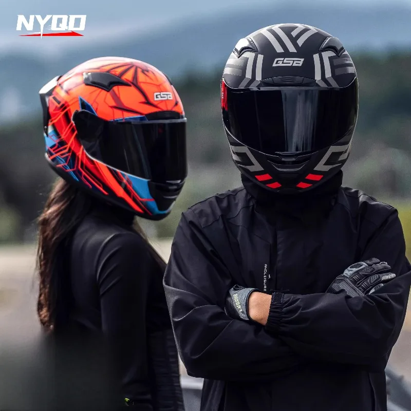 

GSB S-371 Full face Motorcycle Helmet spider Motorcross helmet DOT ECE Certification Cascos para motos for men women Casco moto