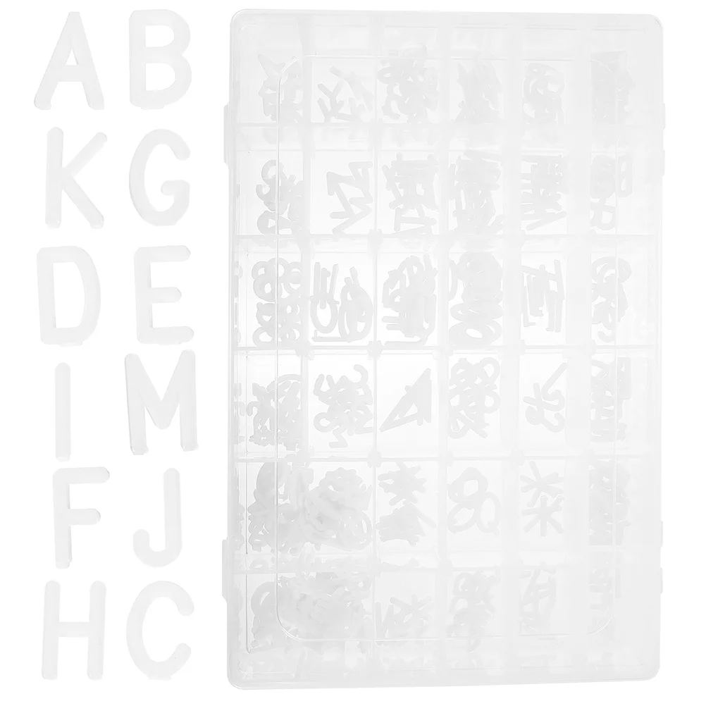 2 Sets Alphabet Message Board Plastic Letters for Bulletin Boards Reusable Felt Accessories