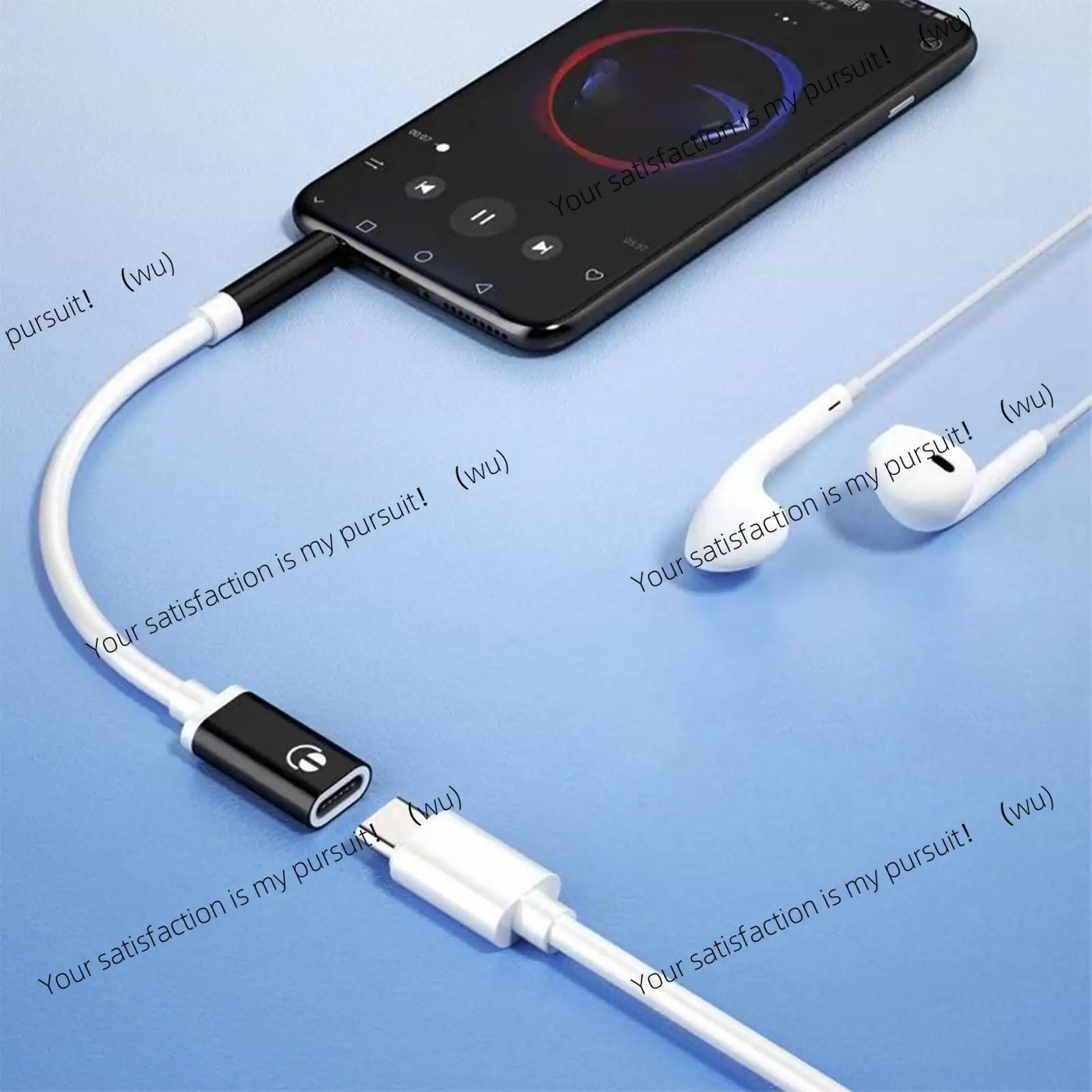 USB C to Aux Audio Adapter Cable 3.5mm Plug Converter Type-C Headphone Adapter