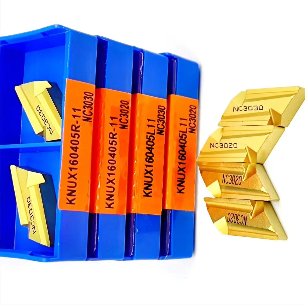 

Carbide Inserts KNUX160405R KNUX160405L NC3030 NC3020 Turning Tool Hard Alloy Lathe Tool for Steel KNUX 160405 R L NC 3030 3020