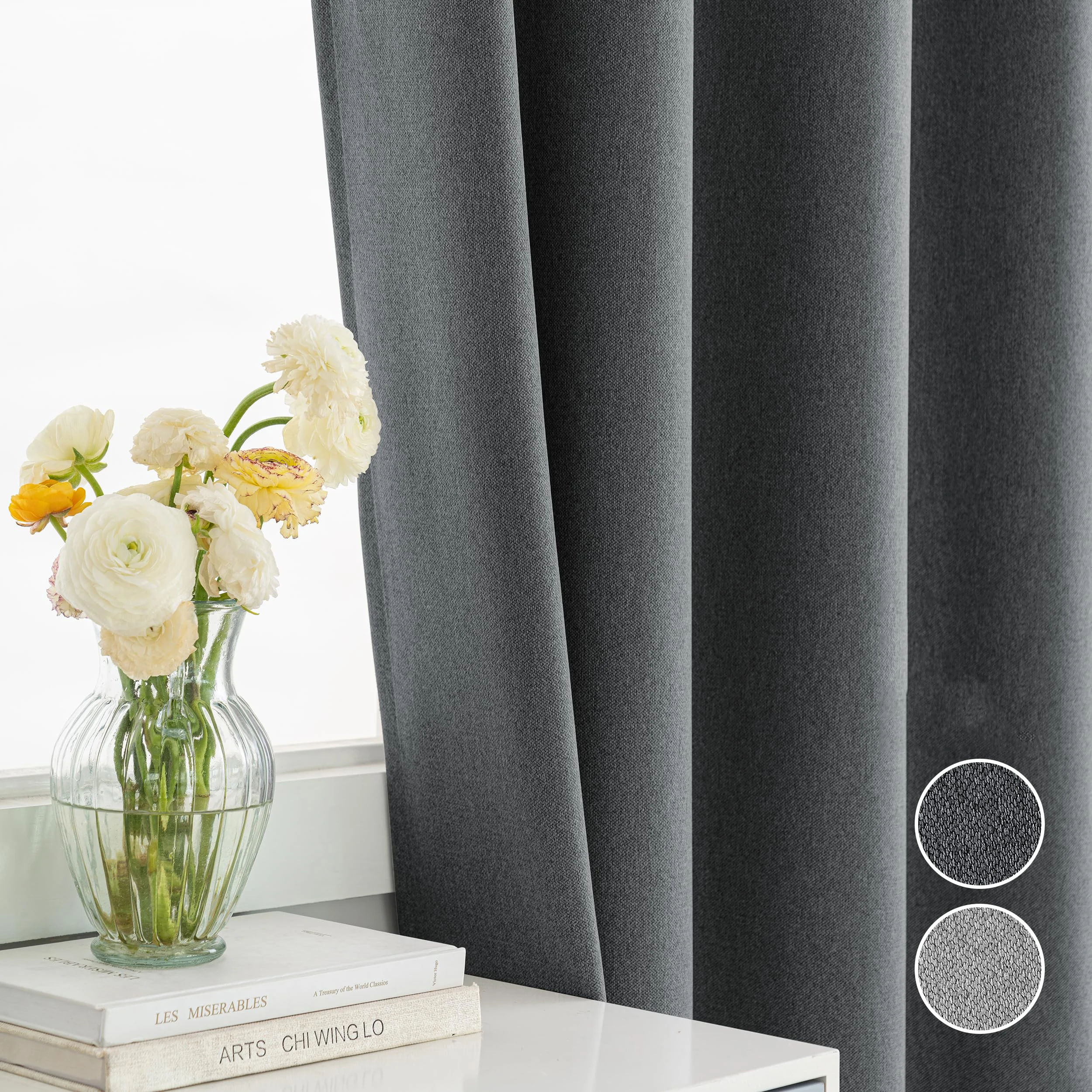 

350CM Height Custom Made 310CM Length 85% Blackout Living Room 270CM Curtains For Faux Linen High Ceiling Bedroom Window Curtain