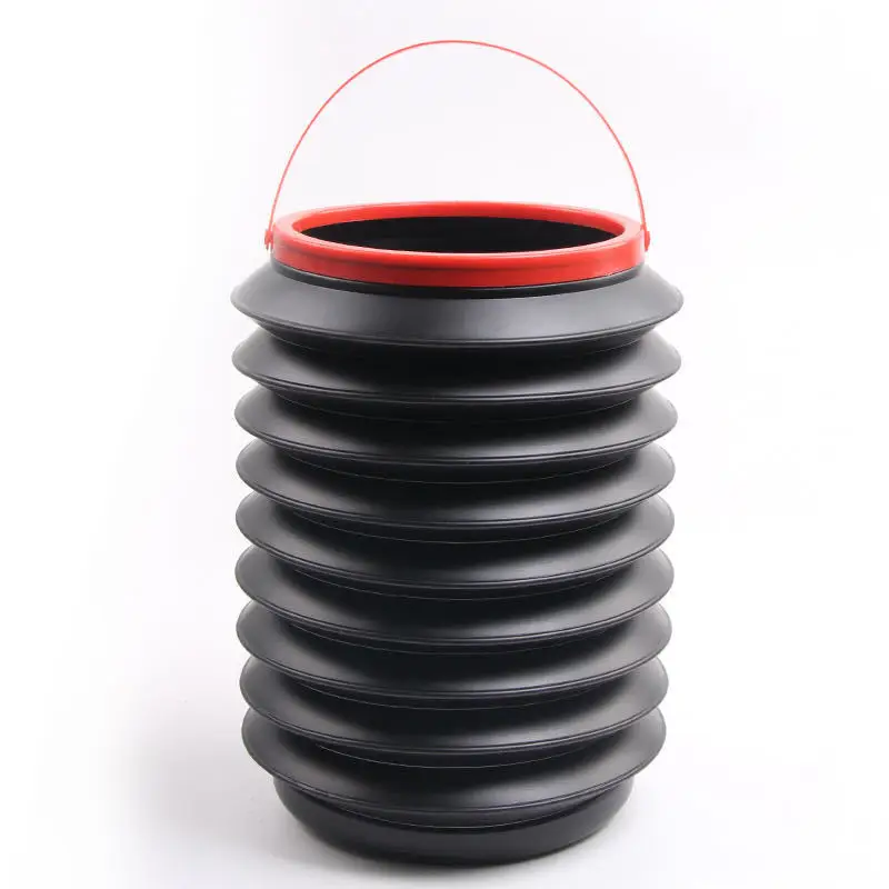 1pc Foldable Car Trash Can Retractable Storage Bucket Portable Organizer for Automobile view 5