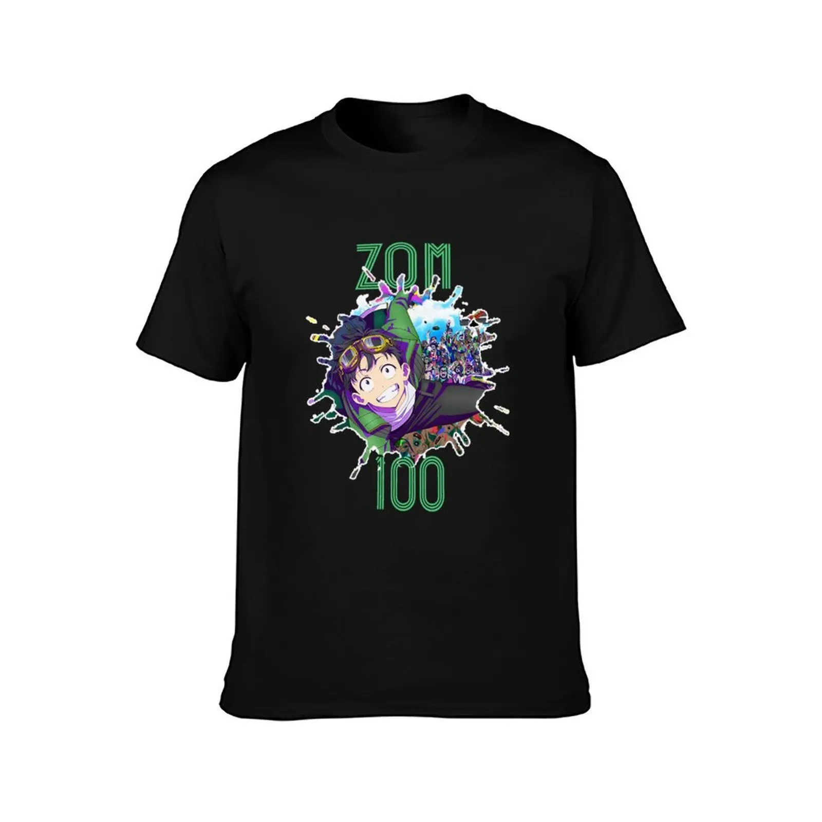 zom 100 - bucket list of the dead T-Shirt Summer Casual Cotton Tee Oversized Streetwear Tops Vintage Graphic Print