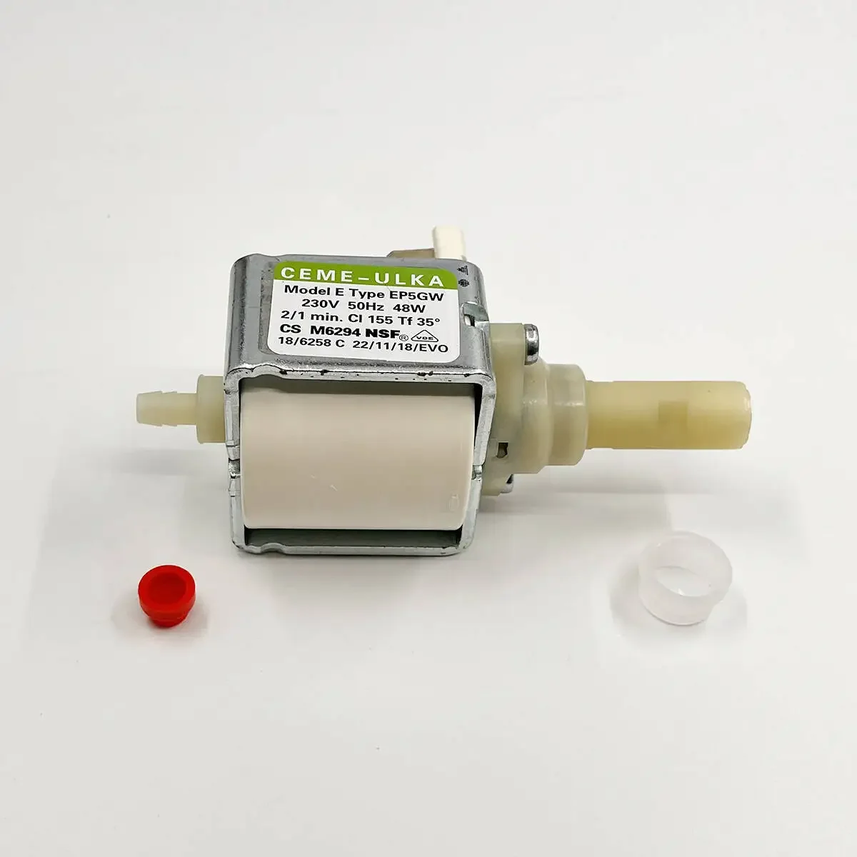 

AC 230V CEME ULKA Model E-series EP5 48W Water Pump Pressure Electromagnetic Pump for Bauknecht DeLonghi Coffee Machine Cleaner