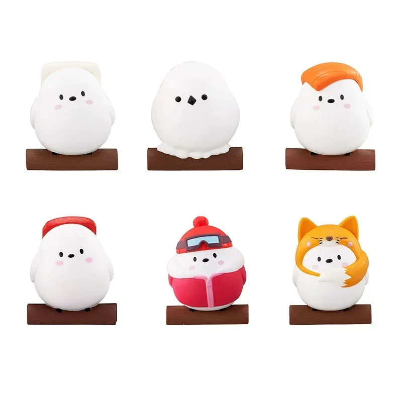 Bandai Japan Gashapon Figurine Anime Cute Mini Pet Animal Hokkaido Tit Bird Action Figure Model Kawaii Capsule Toys Gift