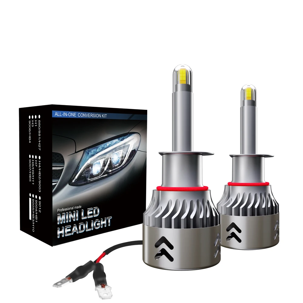 

2Pcs H7 360 30000LM Auto Headlight Bulb Mini H4 H8 H11 H1 HB3 9005 HB4 9006 Fog Light Bulb 360 Degree Automobiles Lamp 6000K 12V