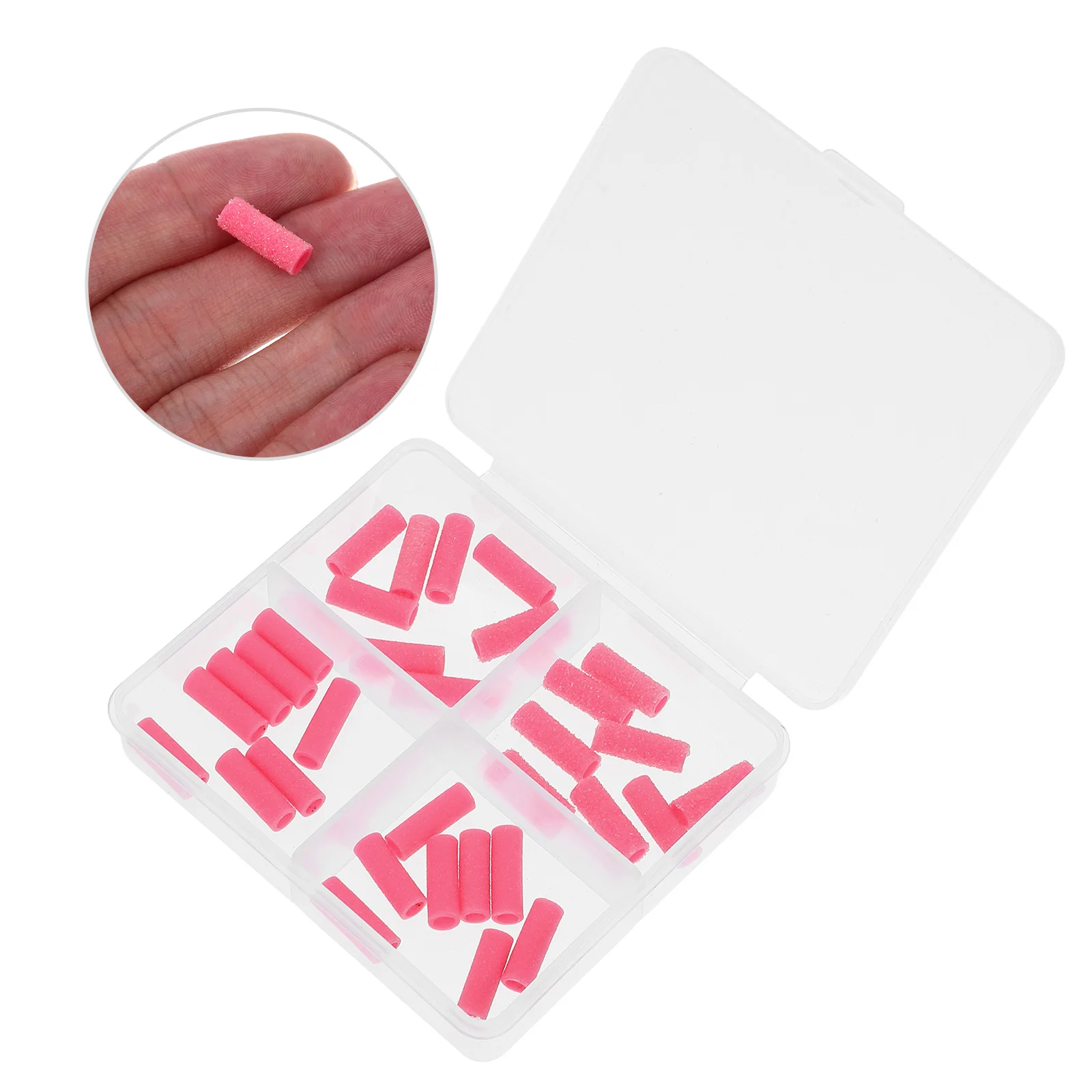 32 Uds Mini púrpura S para taladro de uñas grano fino para pulir forma quitar uñas de Gel salón en casa uso profesional ligero