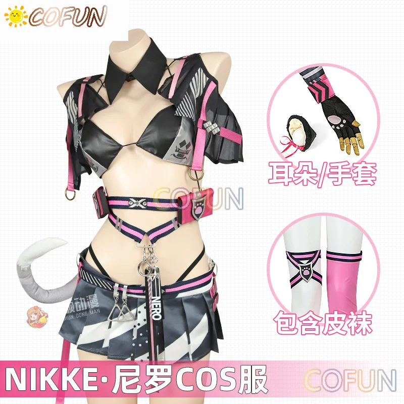 

COFUN Game NIKKE The Goddess Of Victory Niro Cosplay Costume Halloween Outfits NIKKE Sexy Women Dress