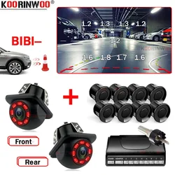 Koorinwoo Intelligent System Car Parking Sensors 8/4 Front fort Dynamic Trajectory Camera Rear Cam Radar Detector Parking System