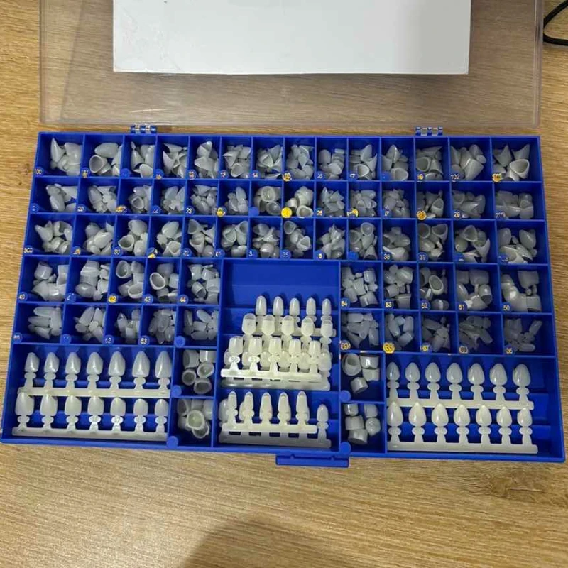 66 Sizes/set Dental Temporary Crown Mold Guides Premolar Molars Anterior Cuspid Dental Material Porcelain Teeth Dentistry Veneer