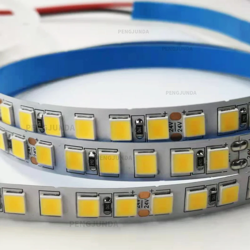 5 متر 600 LED 5054 تسليط الضوء على LED ستريب ، 12 فولت 24 فولت ضوء مرن 120 led/م سطوع عالية ثم 5050 LED قطاع أبيض/أبيض دافئ