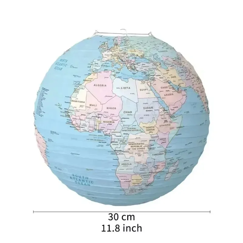 12inch 30cm Earth  Paper Lantern Travel Theme Birthday Decorations Earth Day Classroom Events Hanging Planets Solar System