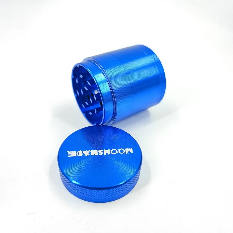 MOONSHADE 4 Layers 40mm Dry Herb Grinder Aluminum Alloy Manual Grind Herbal Crusher Tobacco Grinders for Smoking Accessories