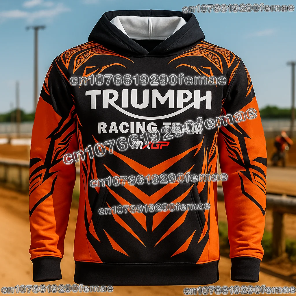 

Classic Triumph Motorcycle Hoodie Hot Fashion Printed Sweatshirt Casual Streetwear Comfortable Biker Riding Top Daily Outfit
