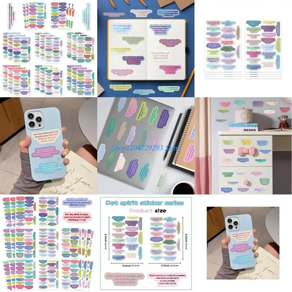 

Y2GD Bible Story Sticker Inspirational Sticker for Notebook Journal Scrapbooking