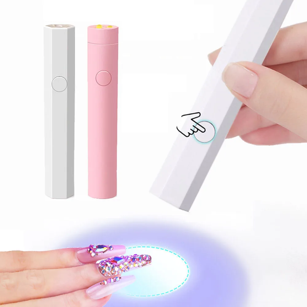 Mini Portable Flashlight Nail Dryer Uv Led Lamp For Gel Nails Polish Drying Lamp Manicure Nail Art Tools Machine