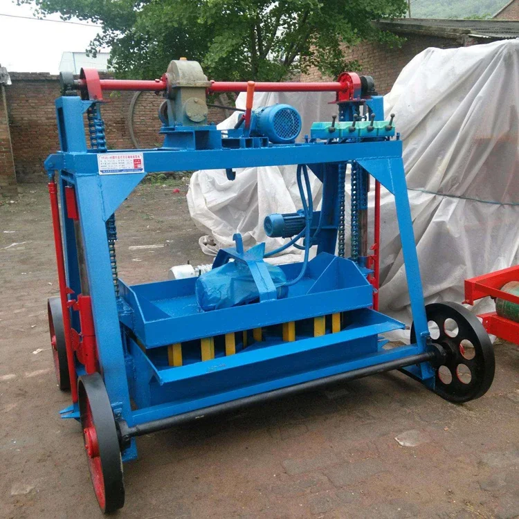 Manual type large mobile brick machine cement block making equipments