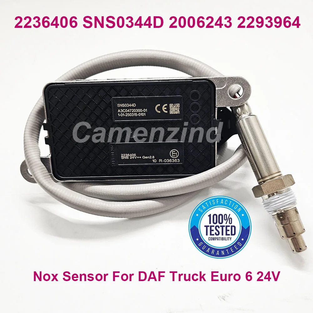 

High Quality Nox Sensor 2236406 SNS0344D 2006243 2293964 Nitrogen Oxide Sensor For DAF Truck Euro 6 Auto spare parts 24V
