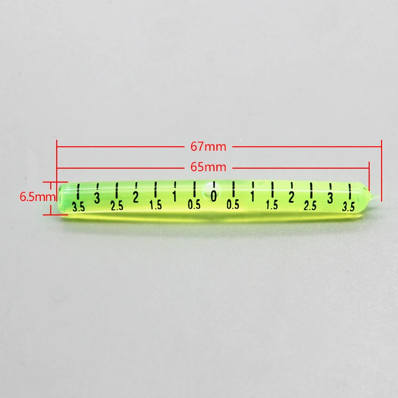 67mm outer arc glass level bubble Glass tube level bubble