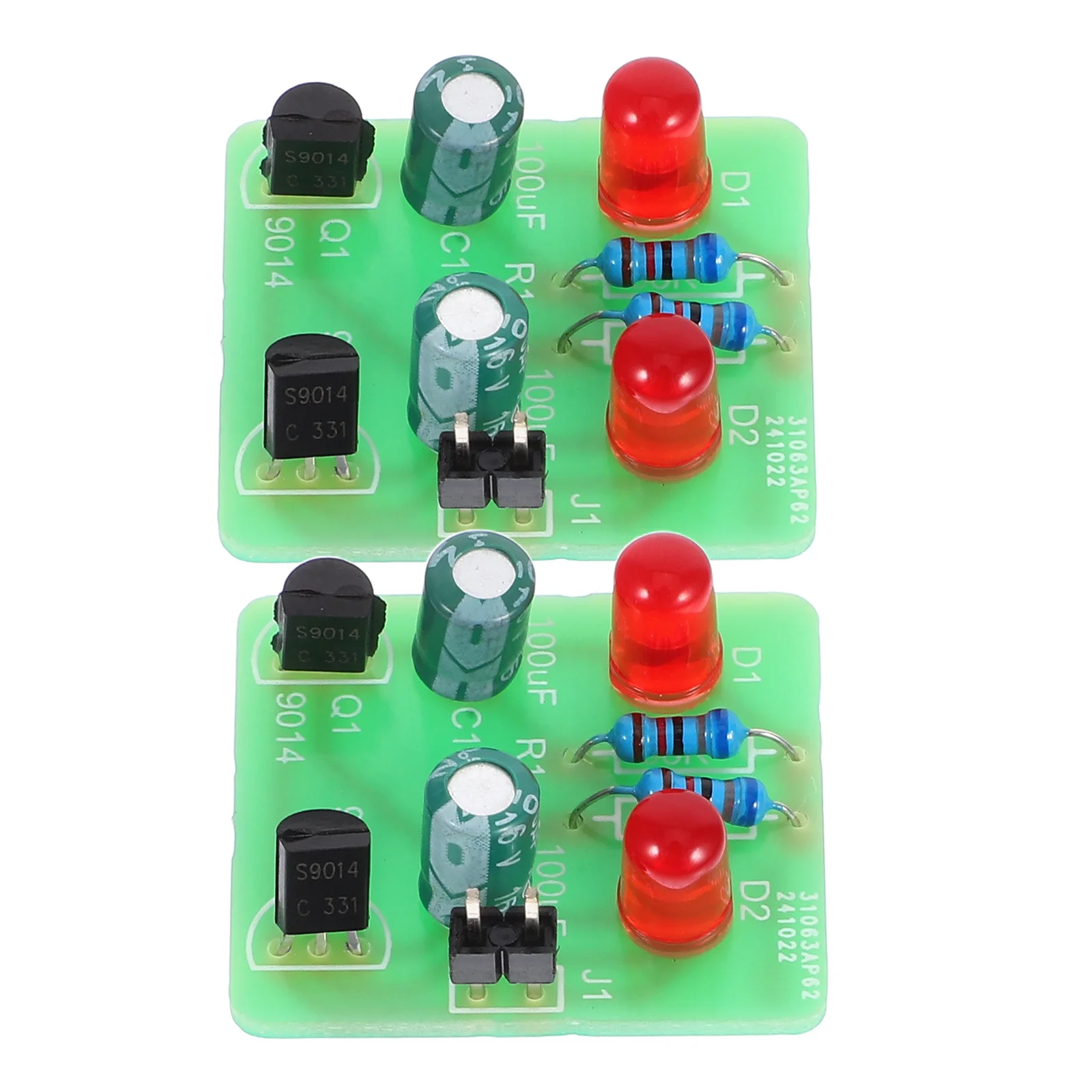 2 مجموعة لتقوم بها بنفسك عدة لحام مع وحدة إضاءة ليد وامض أوضاع التذبذب المشاريع الإلكترونية لحام ممارسة مجلس الجذعية