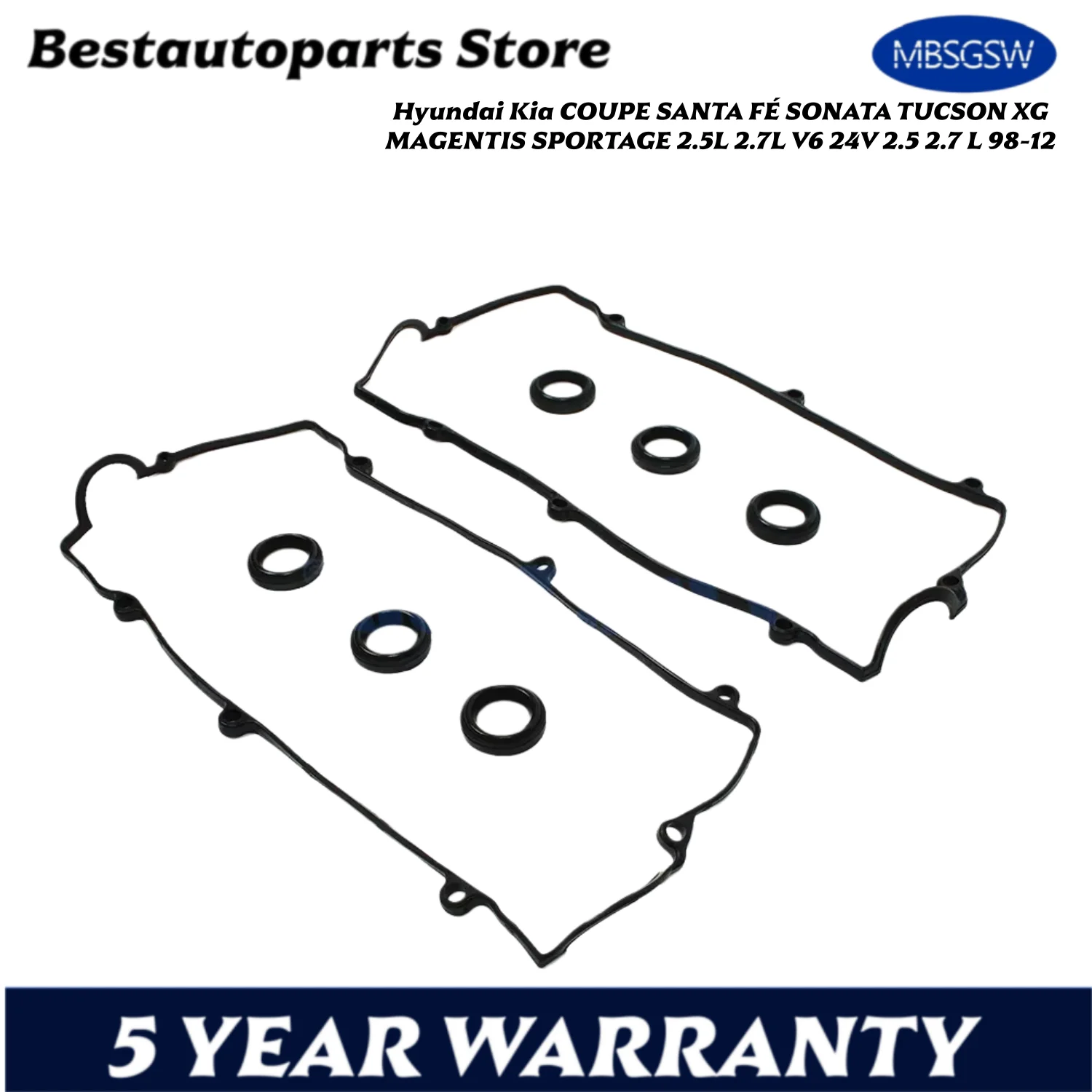 Conjunto de junta da tampa da válvula do motor para Hyundai Kia COUPE SANTA FÉ SONATA TUCSON XG MAGENTIS SPORTAGE 2.5L 2.7L V6 24V 2.5 2.7 L 98-12