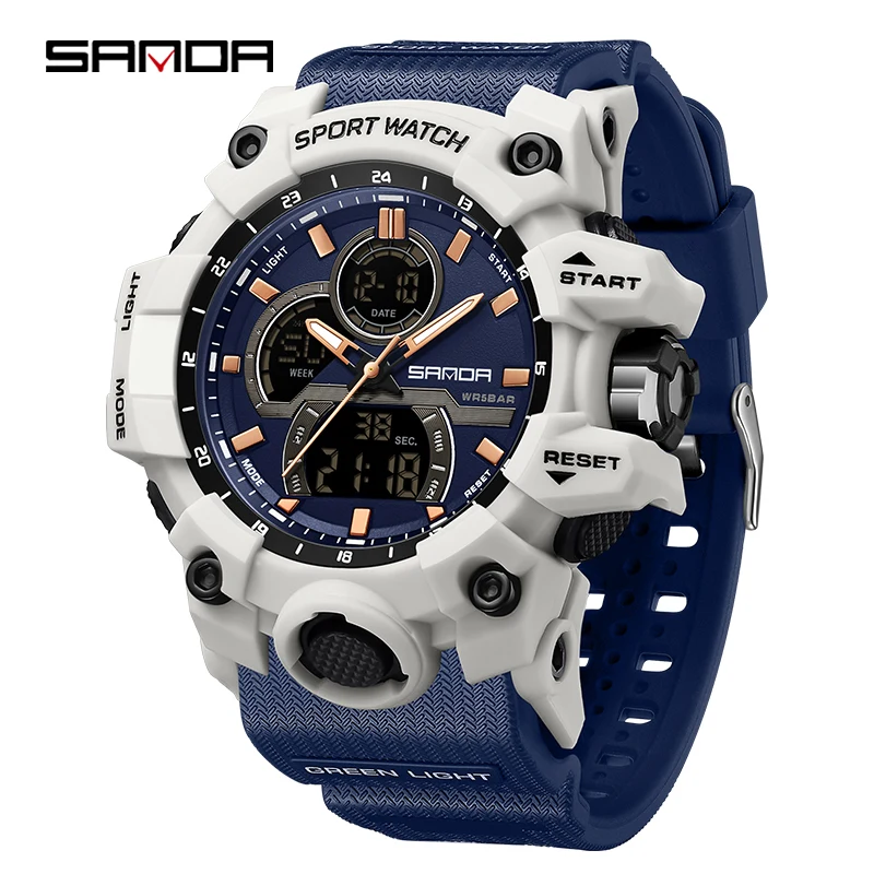 Men's Military Digital Waterproof Quartz Watch