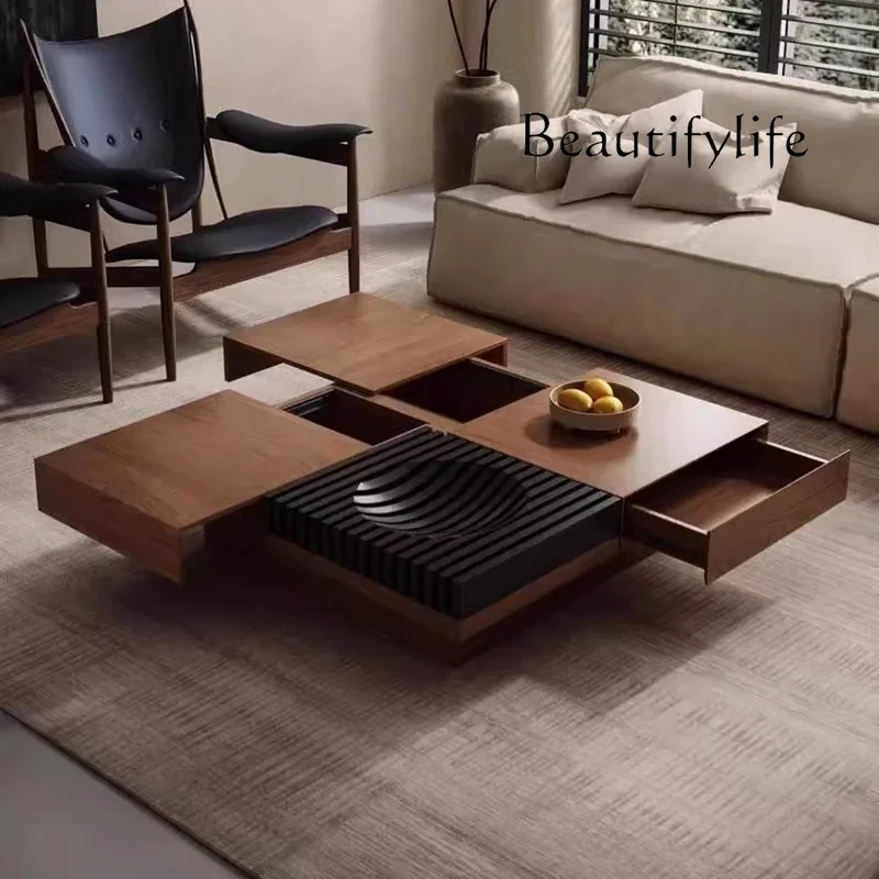 

BJ VP European Modern Coffee Table Simple Beauty Unique Trendy Coffee Table With Storage Organizer Drawer Table De Salon