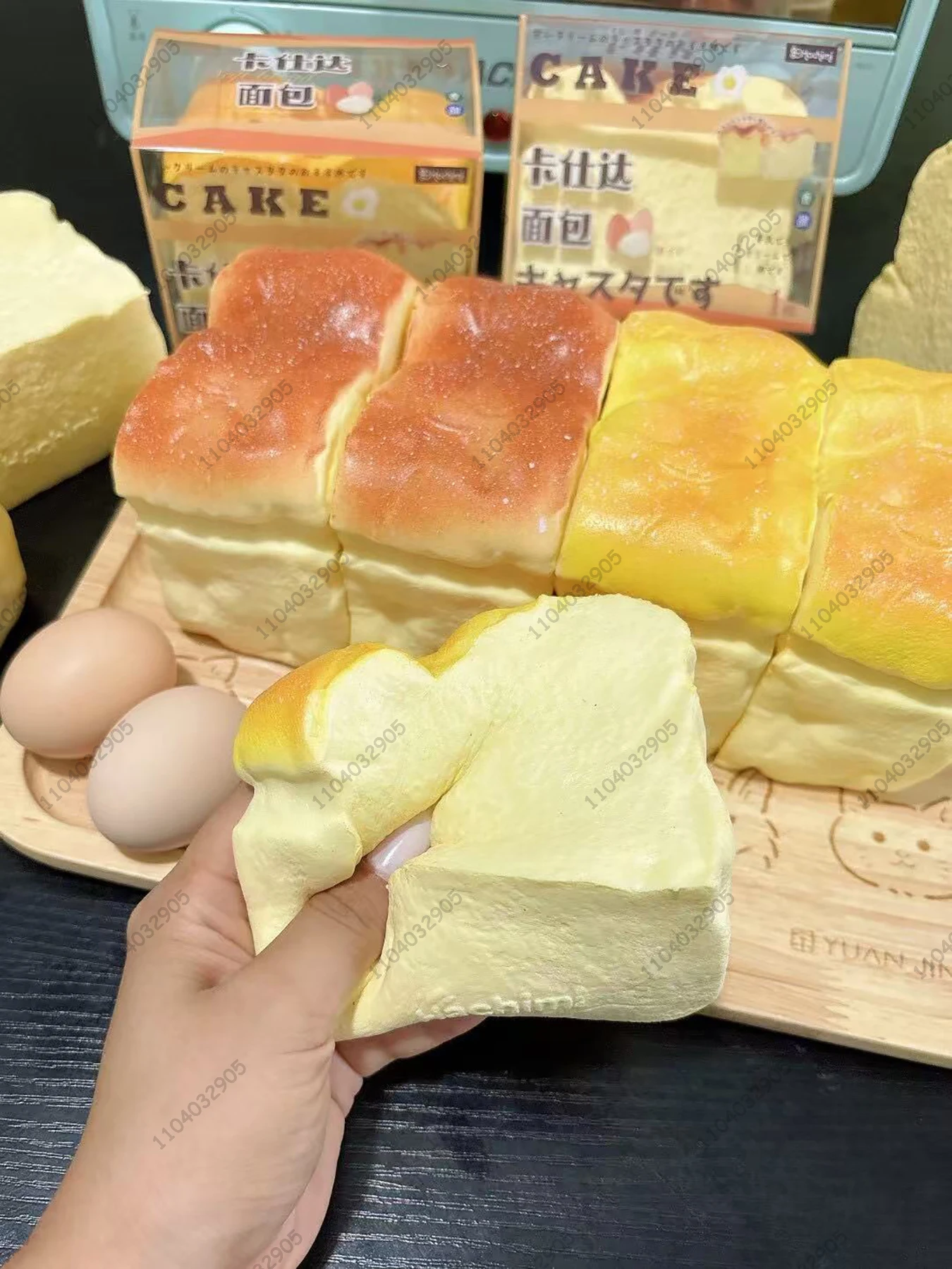 كعكة خبز الكسترد اسفنجي بطيئة الارتفاع رطبة موس الخبز مقلد الغذاء انتعاش بطيء لعبة الضغط الإجهاد الإصدار لعبة الاسترخاء اليد