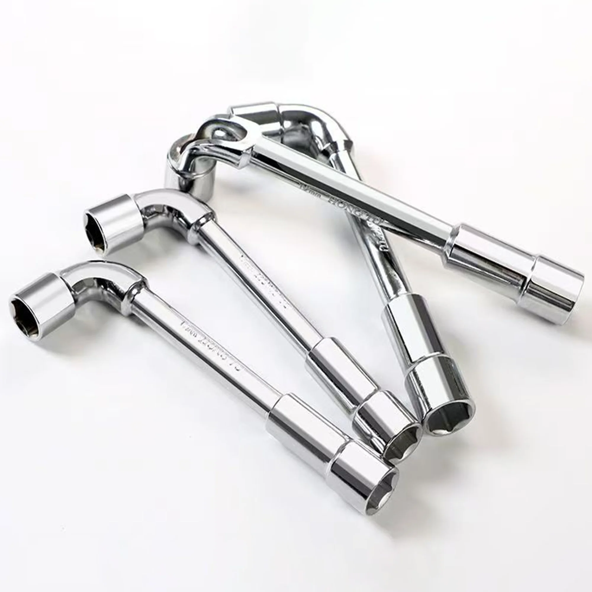 Elbow socket wrench-L-Shaped Elbow Socket Wrench, Manual Repair Tool for Nuts and Bolts, Mirror Perforated Hardware Wrench
