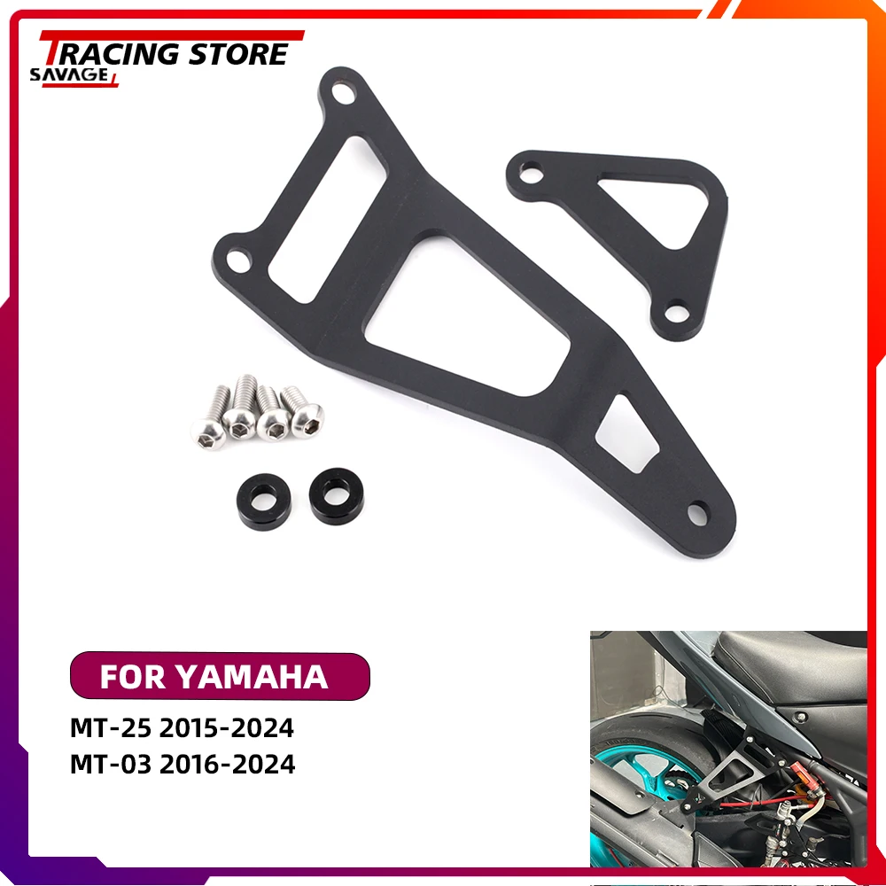 

For Yamaha MT-25 MT-03 Motorcycle Rear Footrest MT25 MT03 Passenger Foot Peg Pedal Rear Foot Rest Blanking Plates Hanger Bracket