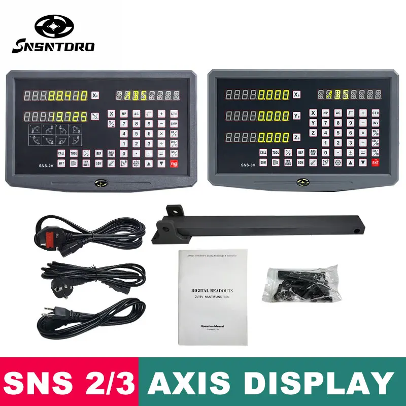 

Считывание DRO SNS-2V/3V EDM RS232 Универсальный токарный фрезерный станок TTL AC110V/220V дисплей ДЛЯ линейной шкалы Тартировочная линейка Энкодер
