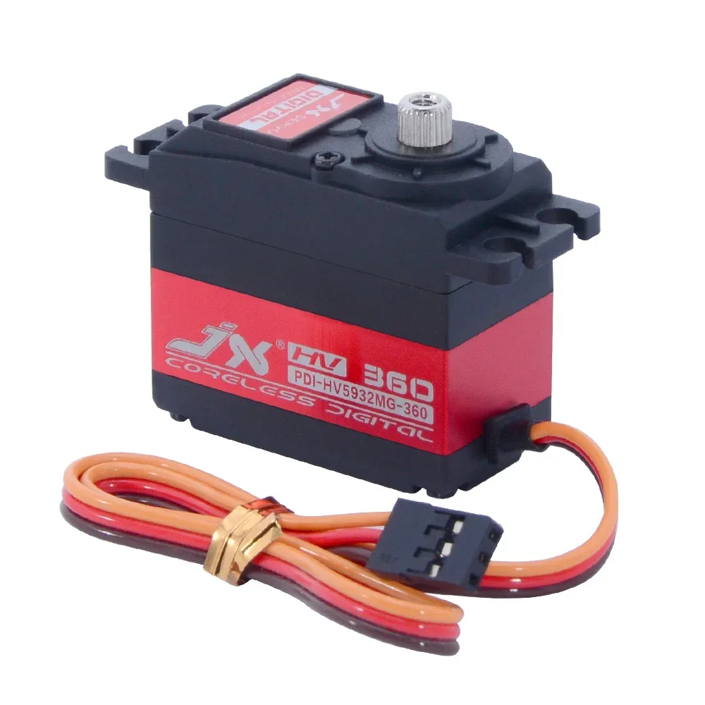 JX-Servo PDI-HV5932MG Digital de alto voltaje para coche, piezas de Robot de barco y control remoto, 32KG, 8,4 V, gran par, 120, 180, 360 grados