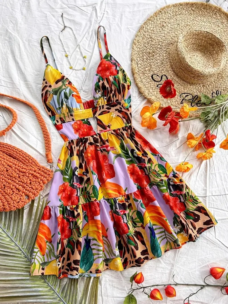 Womens Dresses Summer 2025 New In Sleeveless Vacation Beach Dress Women's Clothing Fashion Holiday Sexy Backless Mini Dress - view 6