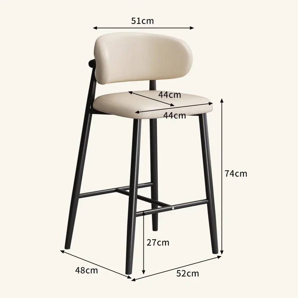 

Customizable Simple Nordic Chairs Bar Quality Design Ergonomic Luxury Party Chairs Delicate Fashion Silla Alta Para Barra Salon