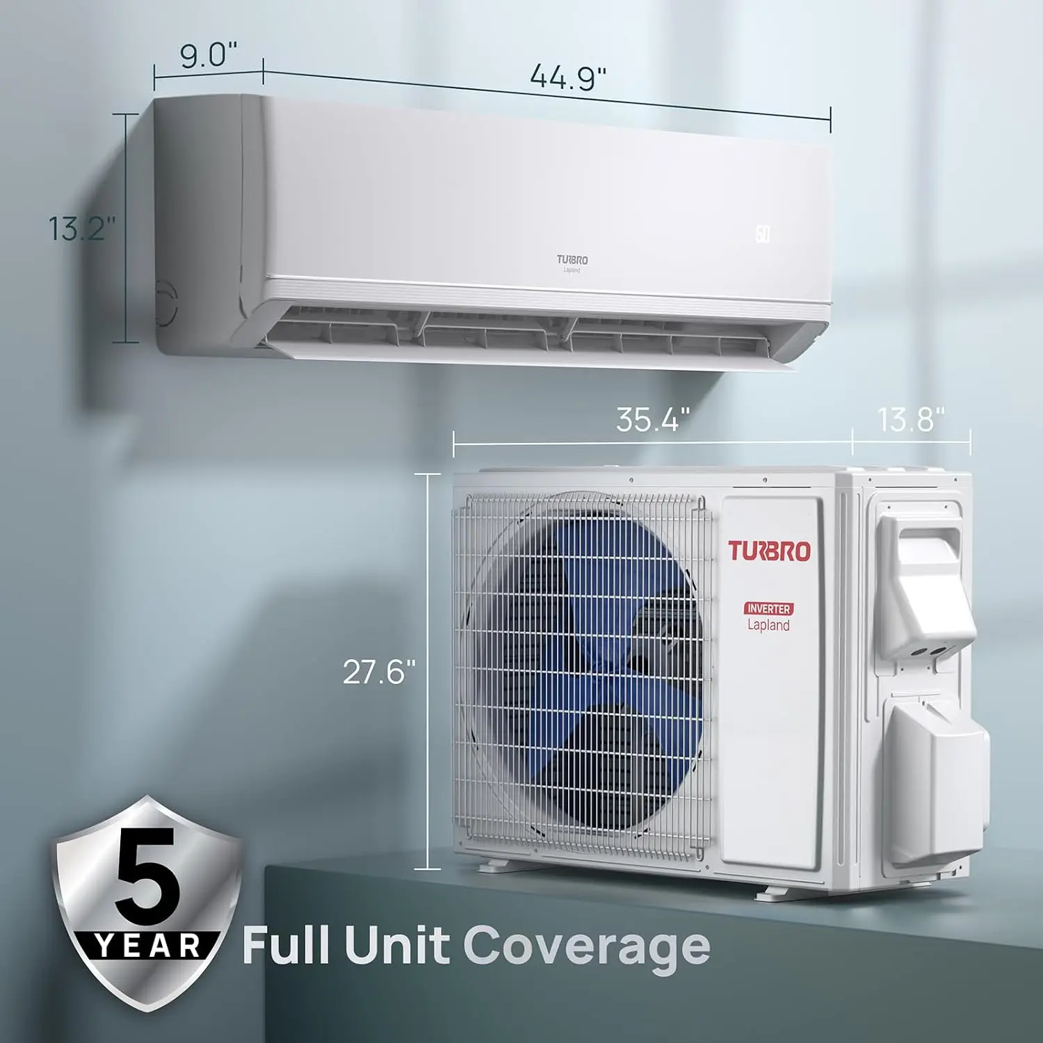 24,000 BTU Ductless Mini Split Inverter AC with Heat Pump, 22 SEER2, 208-230V, 2 Ton, Pre-Charged Evaporator, Works, Custom