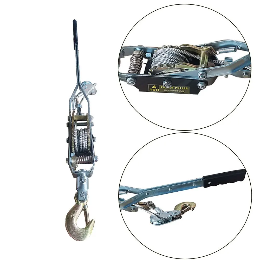 Extractor de potencia de doble engranaje de acero de 4 toneladas, Cable de acero resistente, herramienta extractora de seguidor de trinquete de potencia de doble engranaje