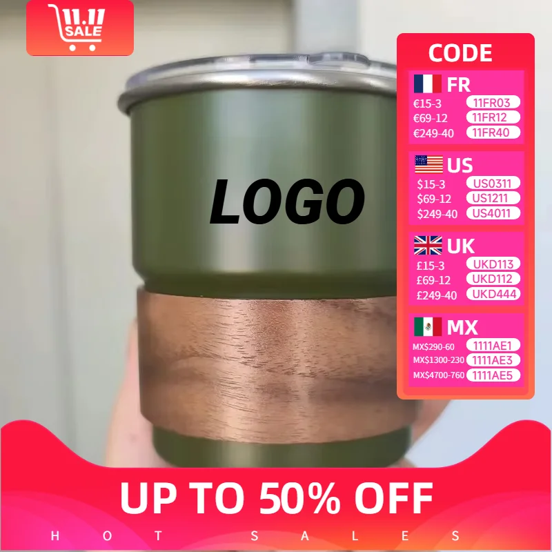 

Creative Stainless Steel cup Beer Mug 300ml Outdoor Camping Coffee Mug Wholesale Free customization Logo