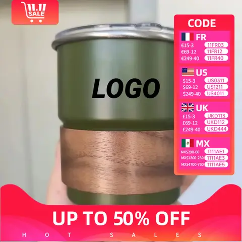 Creative Stainless Steel cup Beer Mug 300ml Outdoor Camping Coffee Mug Wholesale Free customization Logo