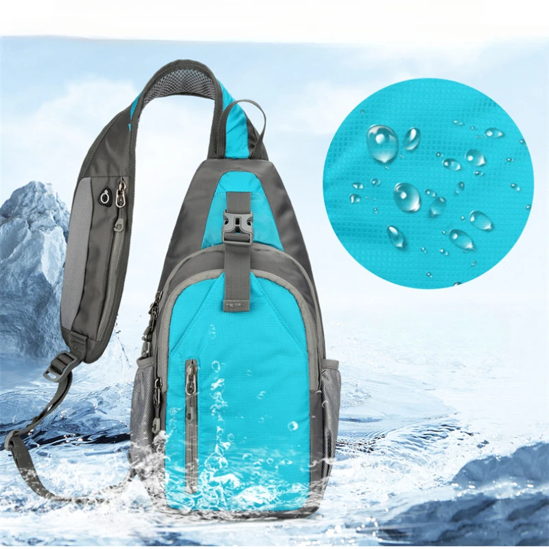 Waterproof Outdoor Sports Rucksack Crossbody Sling Backpack Sling Bag Travel Hiking Shoulder Chest Bag Daypack