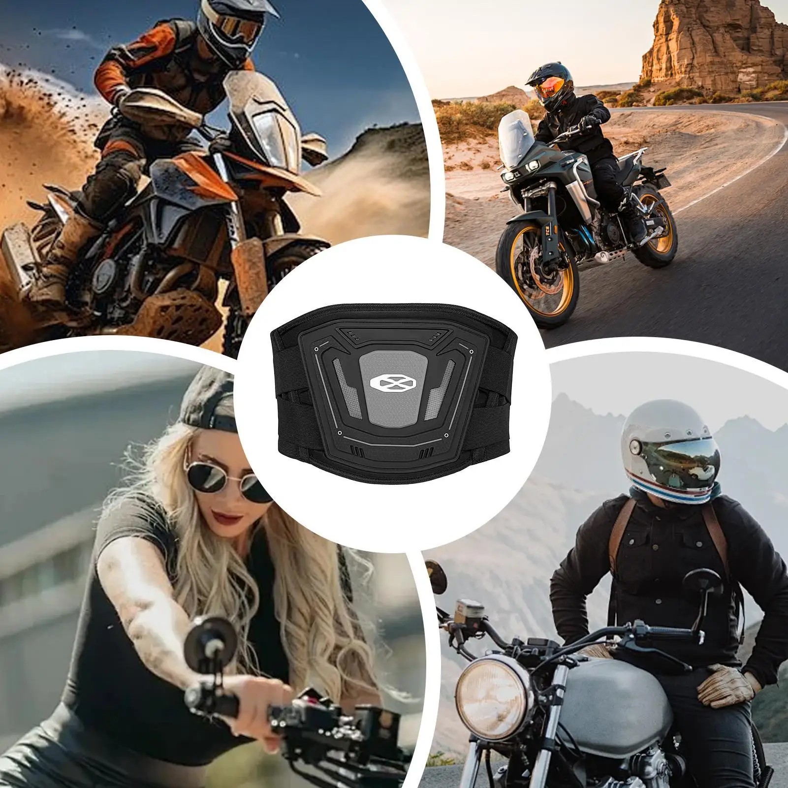 حزام دعم قطني عاكس قابل للتعديل دراجة نارية الخصر حماية والعتاد لتشغيل المنزل الصالة الرياضية التزلج الرياضة ركوب الدراجات