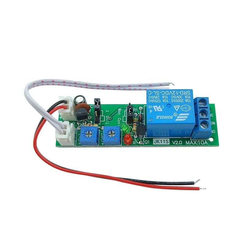 DC5V/12V/24V 10A Cycle Timer Relay Module 0-100s Adjustable Delay for Industrial Automation/Smart Home/High Power Equipment​