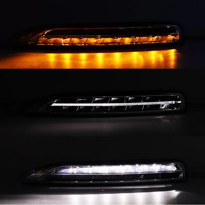 For Porsche Cayenne 2011 2012 2013 2014 LED Front Bumper DRL Daytime Running Light Driving Day Light 95863118100 95863118200