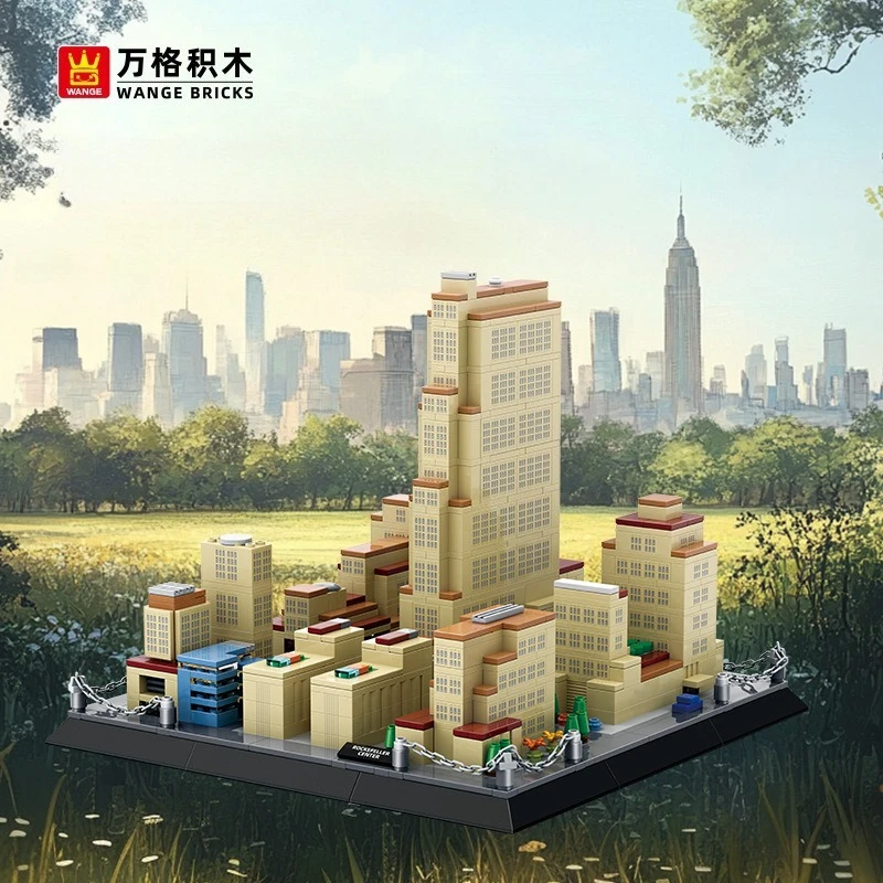 Wange blocs Architecture mondiale briques de construction ville château Villa maison Big Ben tour bricolage jouets pour enfants cadeau fille adulte présent